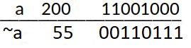 <strong>Figure 1. One&rsquo;s complement (NOT)
operator</strong>