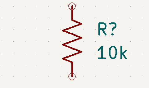 Figure 2: Resistor schematic symbol