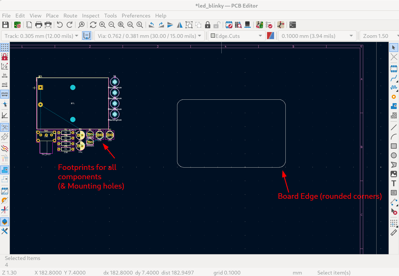 Figure 10: Board Edge Creation