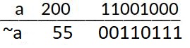 Figure 1. One's complement (NOT) operator
