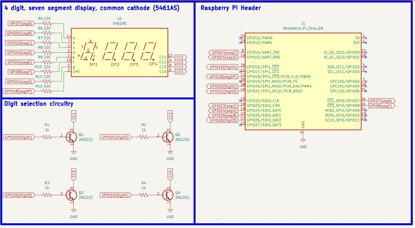 Interfacing a 4 Digit Seven Segment Display with a Raspberry Pi ...
